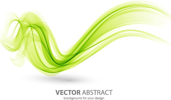 líneas curvas de color abstracta de vector de fondo