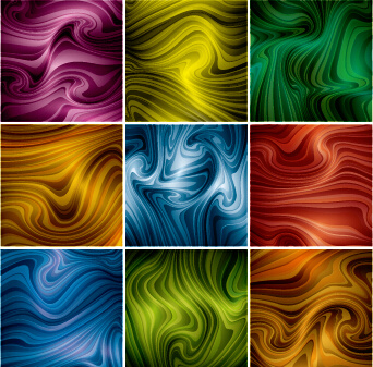 arte astratta dinamica colorata vettoriale