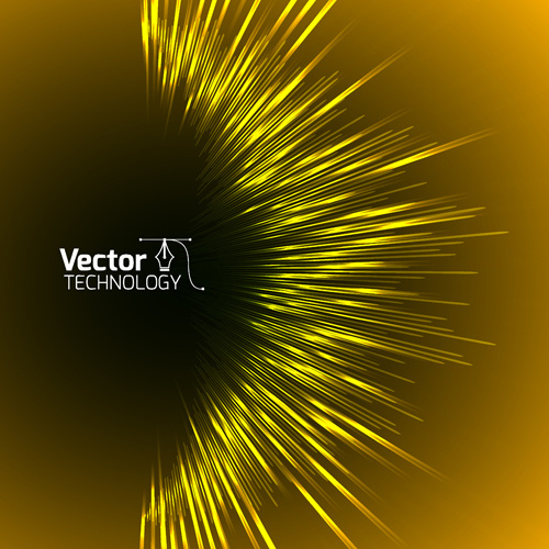 fundo de vector tecnologia brilho colorido