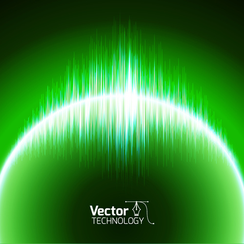 fundo de vector tecnologia brilho colorido