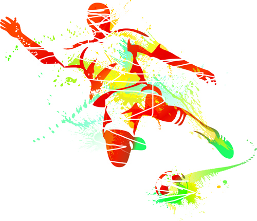 kolorowe sportowe elementy wektorowe