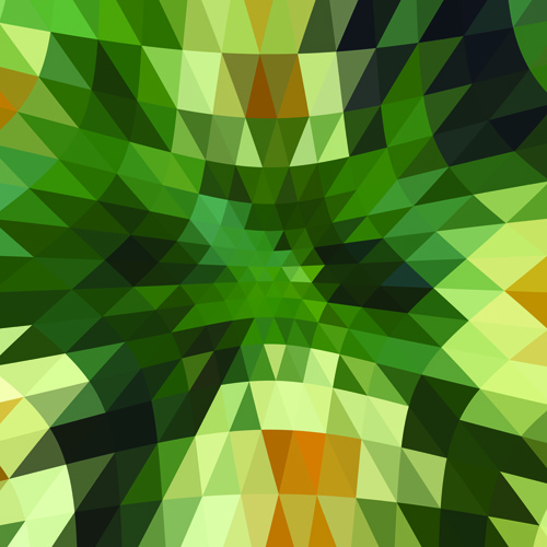 色三角形の抽象的な背景のベクトル