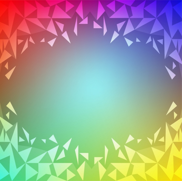 design de estilo abstrato colorido poli