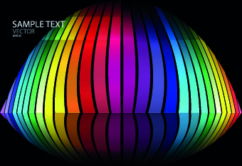 Colorful Abstrak desain elemen latar belakang