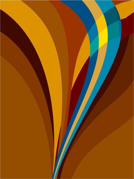 다채로운 추상적인 벡터 곡선 라인 디자인