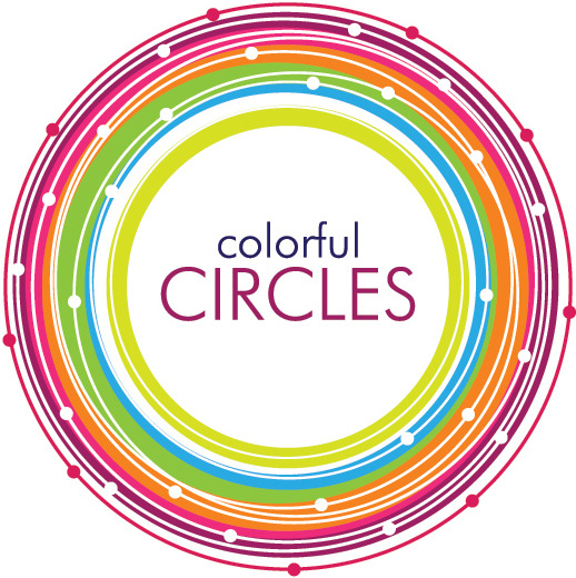 vetor de círculos coloridos