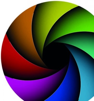 colorate geometrie creativo sfondo insieme vettoriale