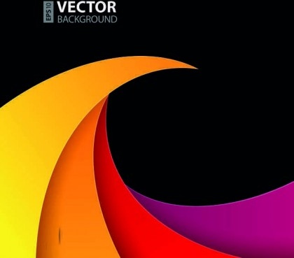 warna-warni kreatif geometri latar belakang vector set