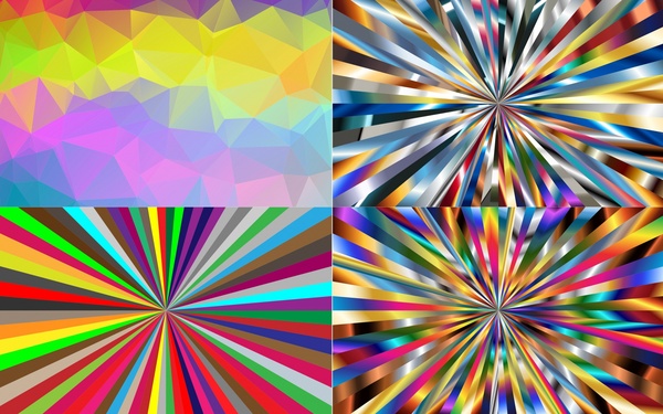 Colorful Delusion Pattern Vector Illustration