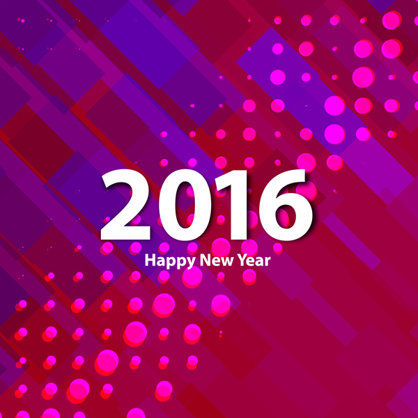 bunte frohes neues Jahr 2016 Hintergrund