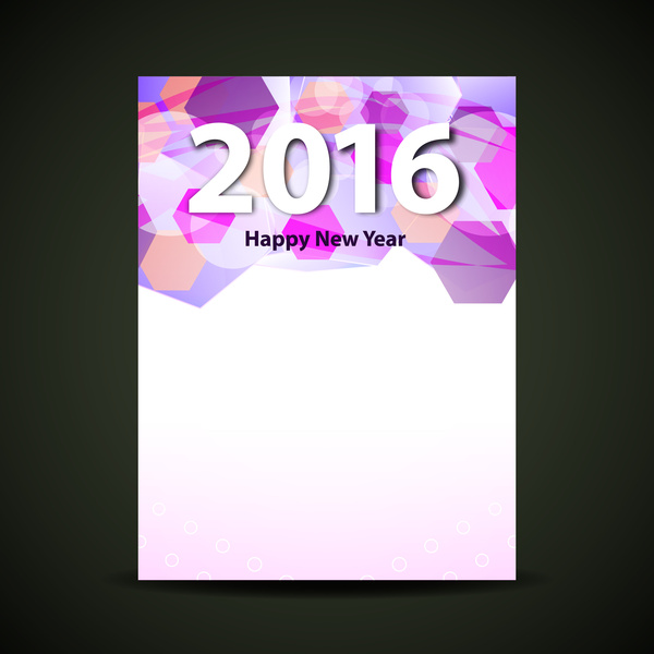 sfondo colorato e felice nuovo anno 2016