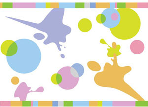 Colorful Paint Splash On Wall Vector