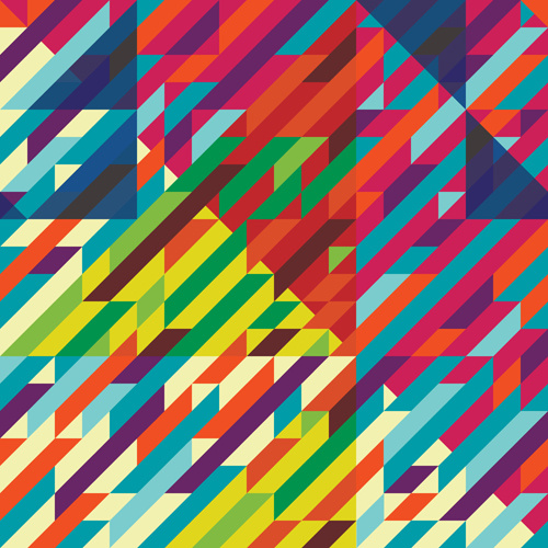 abstrato de formas coloridas