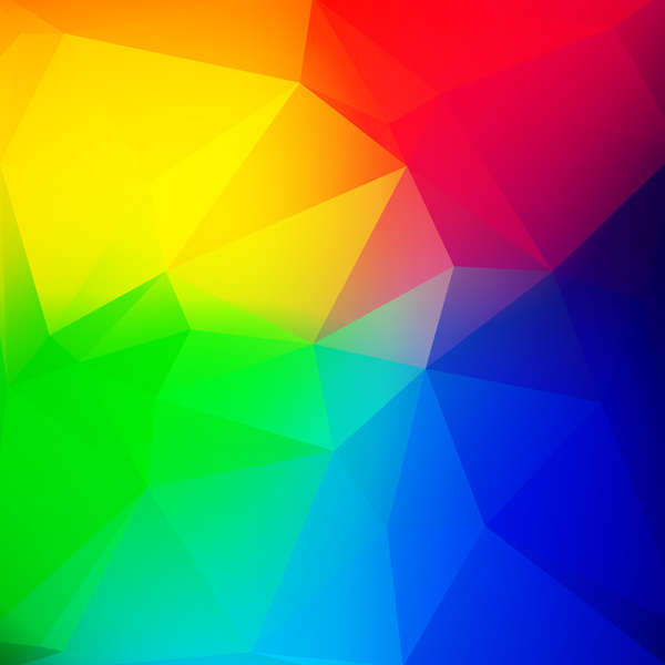 다채로운 삼각형 배경