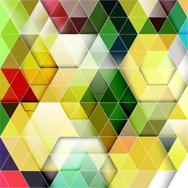 Ilustración de vector de fondo colorido triángulo
