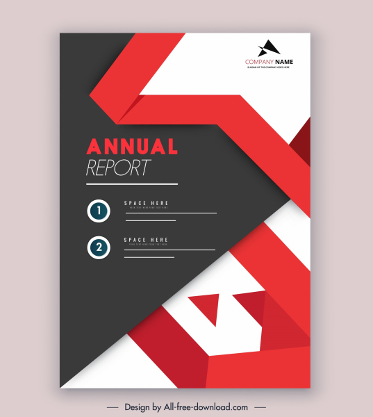 plantilla de informe anual de la empresa elegante diseño moderno