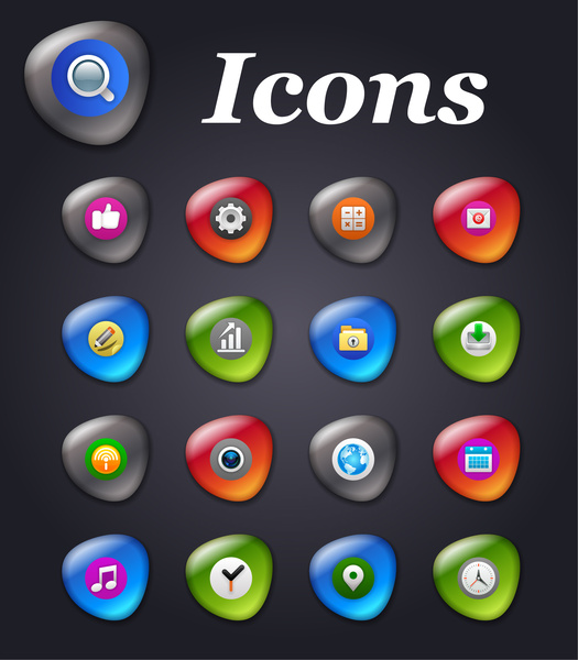 conjunto de iconos de computadora