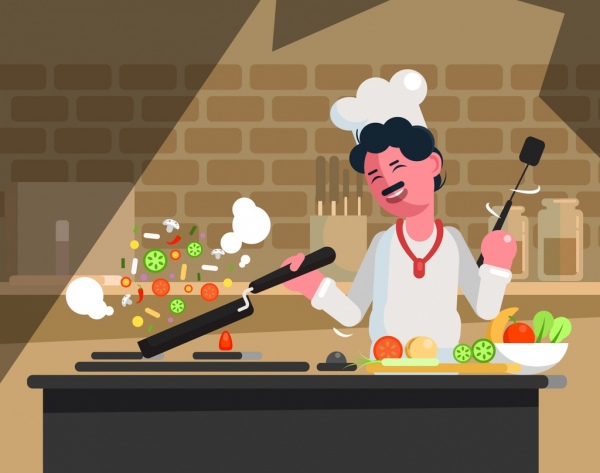 кулинарная работа картина мужской повар кухня иконы