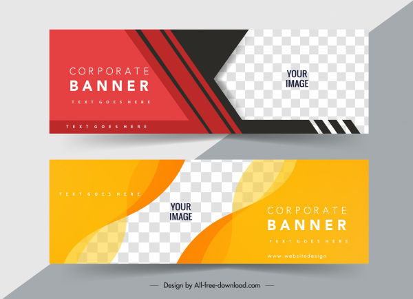 Corporate Banner Vorlagen moderne bunte abstrakte karierte Dekor