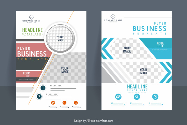 Corporate Flyer Templates Bright Modern Checkered Decor Corporate Flyer Templates Bright Modern Checkered Decor