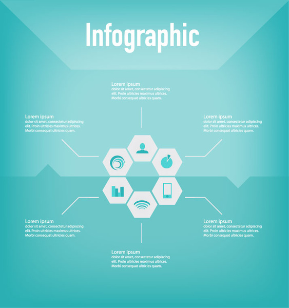 Biểu tượng công ty thiết kế infographic vector