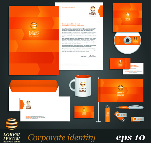 Corporate Identity Kit Vektor Vorlagen