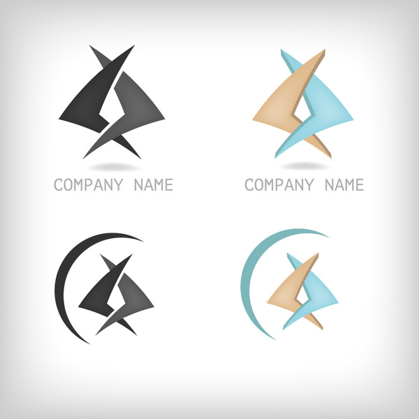 desain perusahaan modern logo vektor