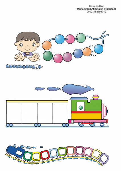 подсчет ребенка математика поезд игрушка