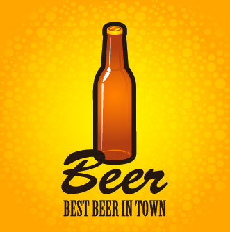 vector de diseño de carteles de cerveza creativos