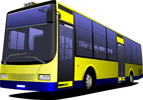 クリエイティブなバスデザインベクトル