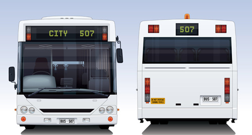 креативный вектор дизайна автобуса 6