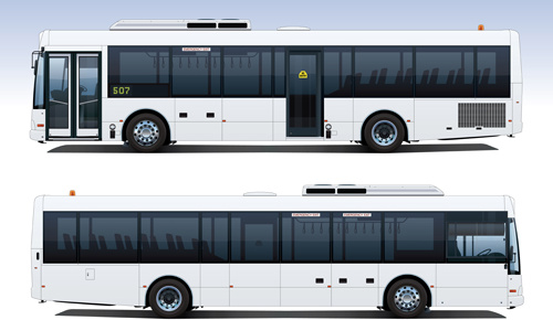 Creative Bus Design Vector  No.343402