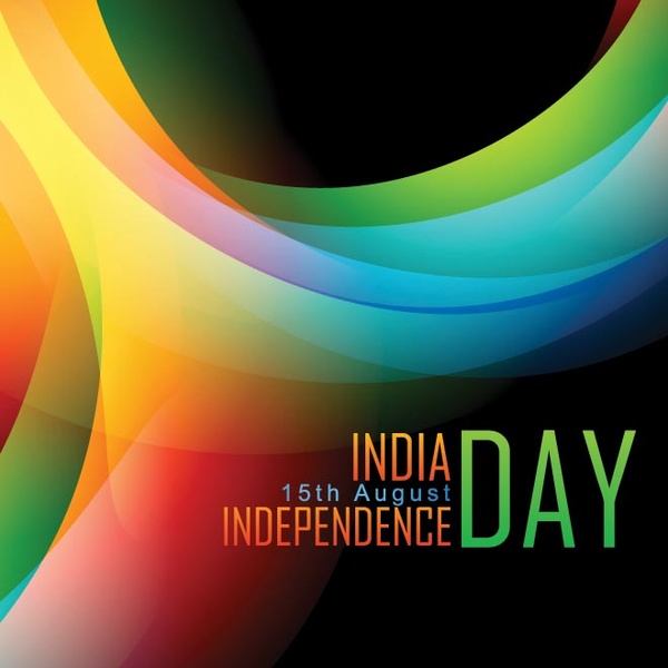 Creative Colorful Background With Typography Indian Independence Day Vector  Wallpaper-vector Abstract-free Vector Free Download
