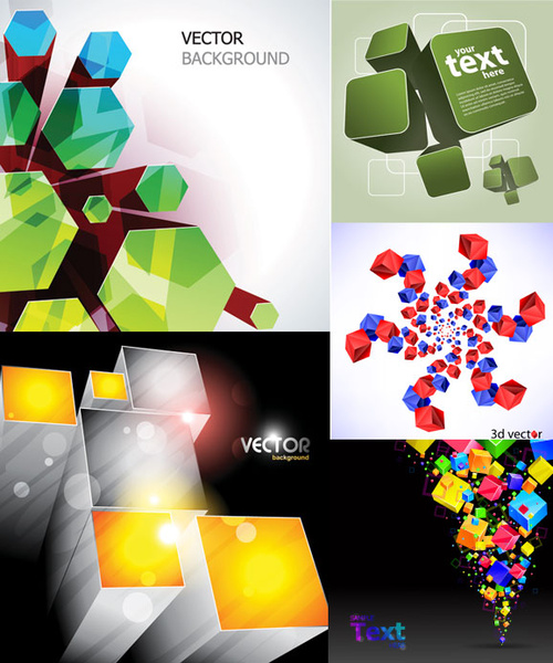 kreative Cube Hintergrund Vektorgrafik