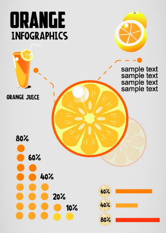 Векторные элементы креативные питания Инфографика