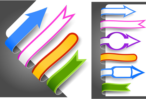 Creative Paper Bookmarks Design Vektor