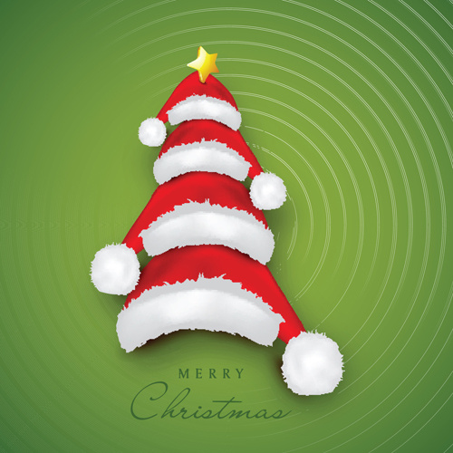 gráficos vetoriais fundo de árvore de Natal de criativo