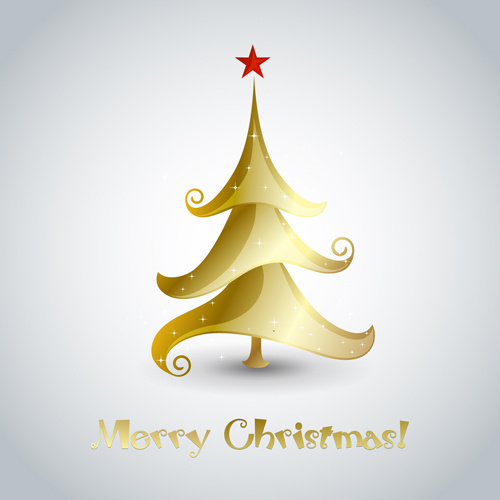 cartões de Natal de árvore de Natal criativa vector