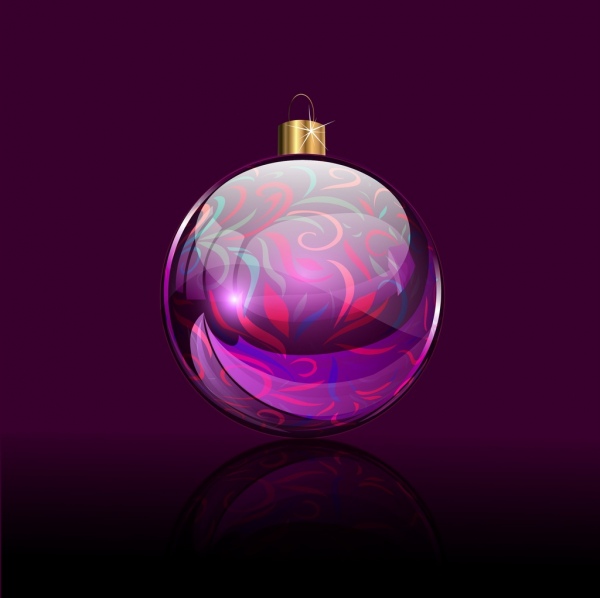 sfera di cristallo disegno 3d colorato lucido dell'icona