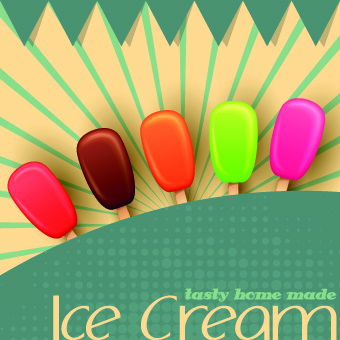 Cute Ice Cream Design Vector 7