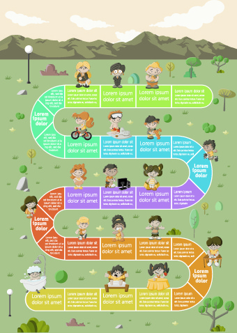 cute kid avec infographie vectorielle cute kid avec infographie vectorielle