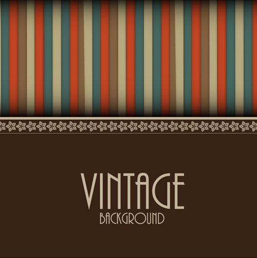 Cute Vintage Background Vectors Design