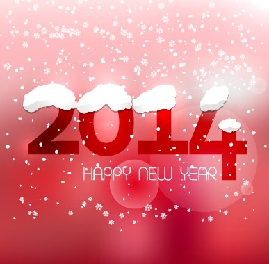 Cute14 New Year Winter Snowflake Background