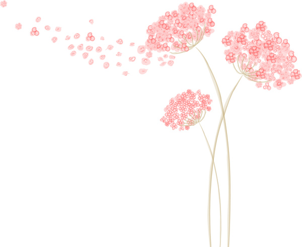 Dandelion bunga latar belakang
