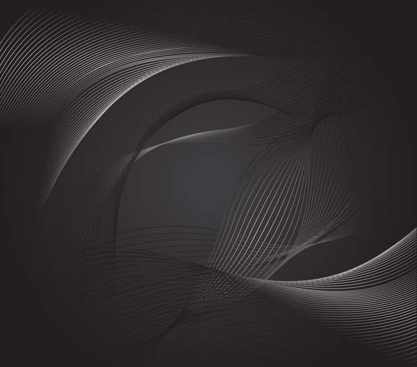 暗い抽象戻って渦巻き線ベクトル デザイン