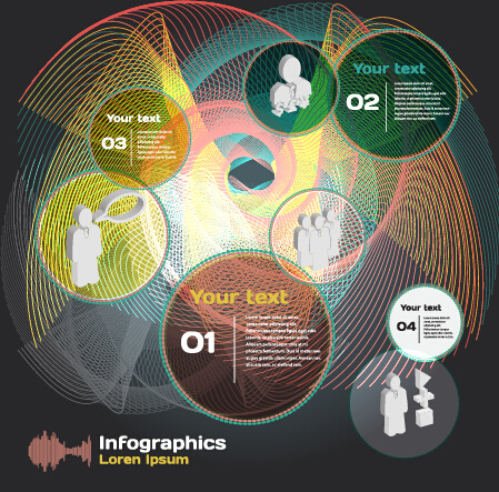 Темная штриховка инфографики с диаграмм векторы