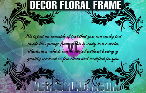 décor floral frame