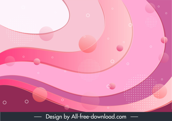 装飾的な抽象的な背景明るい透明なピンクの曲線のデザイン