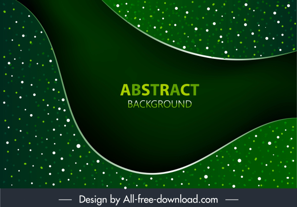 装飾的な背景抽象的な輝く緑のスポット曲線の装飾