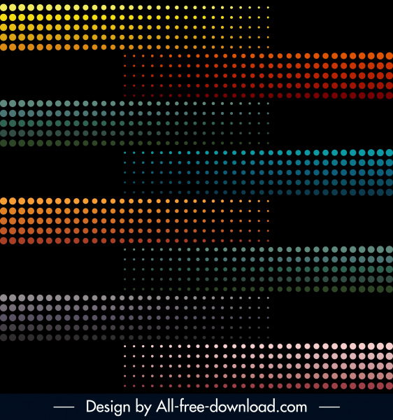 decoración fondo de color círculos luces efecto diseño horizontal